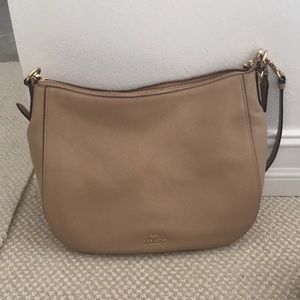 Coach taupe handbag